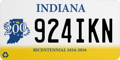 IN license plate 924IKN