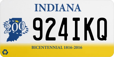 IN license plate 924IKQ