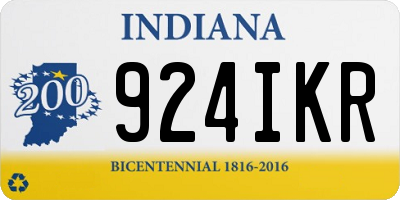 IN license plate 924IKR