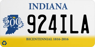 IN license plate 924ILA