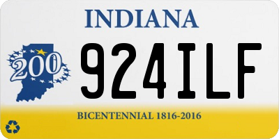 IN license plate 924ILF