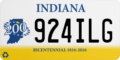IN license plate 924ILG