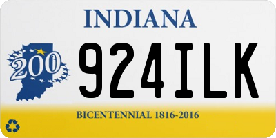 IN license plate 924ILK