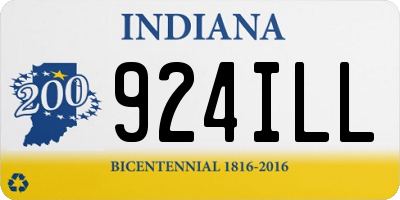 IN license plate 924ILL