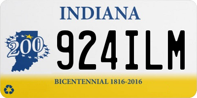 IN license plate 924ILM
