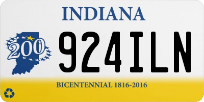 IN license plate 924ILN