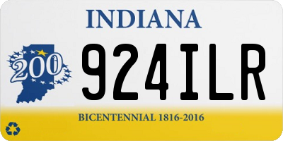 IN license plate 924ILR