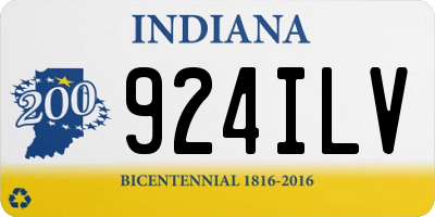 IN license plate 924ILV