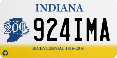IN license plate 924IMA