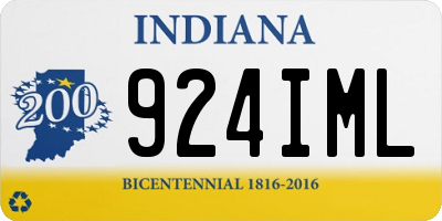 IN license plate 924IML