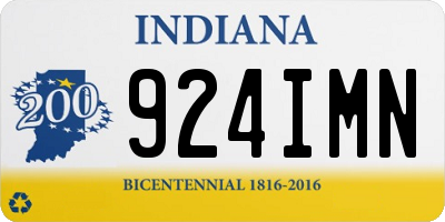 IN license plate 924IMN