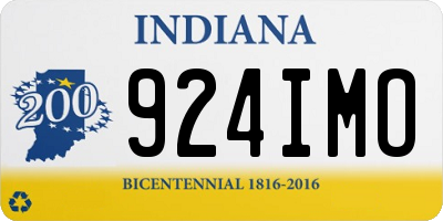 IN license plate 924IMO