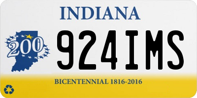 IN license plate 924IMS