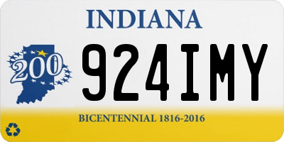 IN license plate 924IMY