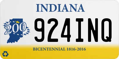 IN license plate 924INQ