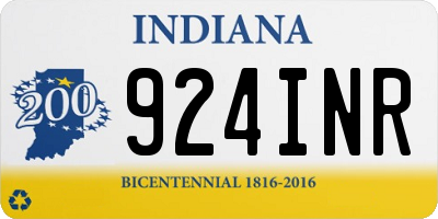 IN license plate 924INR