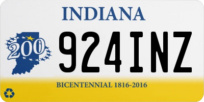 IN license plate 924INZ