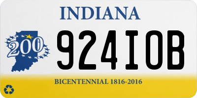 IN license plate 924IOB