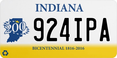 IN license plate 924IPA