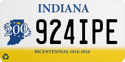 IN license plate 924IPE