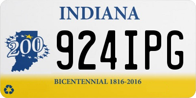 IN license plate 924IPG