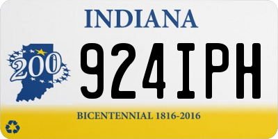 IN license plate 924IPH