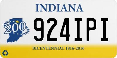IN license plate 924IPI