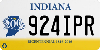 IN license plate 924IPR