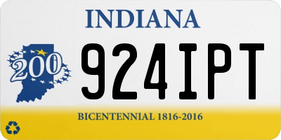 IN license plate 924IPT