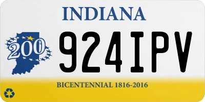 IN license plate 924IPV