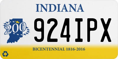 IN license plate 924IPX