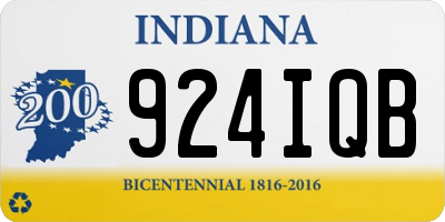 IN license plate 924IQB