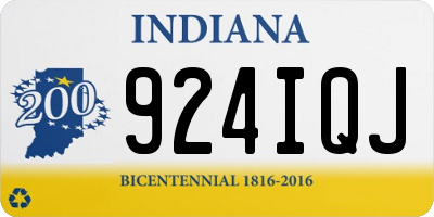 IN license plate 924IQJ