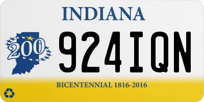 IN license plate 924IQN