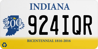 IN license plate 924IQR