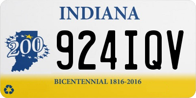 IN license plate 924IQV