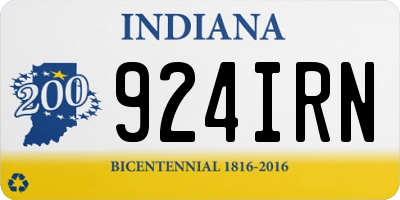 IN license plate 924IRN