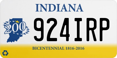 IN license plate 924IRP