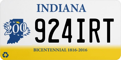 IN license plate 924IRT