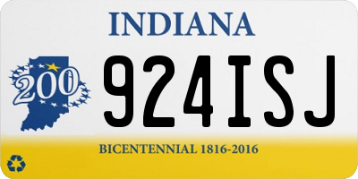 IN license plate 924ISJ