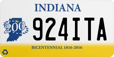 IN license plate 924ITA