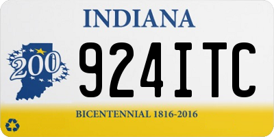 IN license plate 924ITC