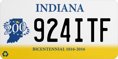 IN license plate 924ITF