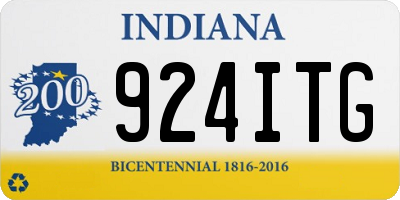 IN license plate 924ITG