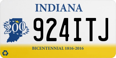 IN license plate 924ITJ