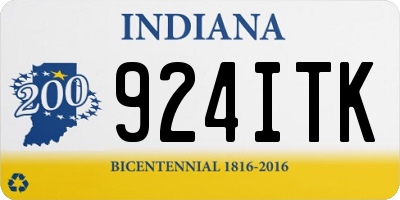 IN license plate 924ITK