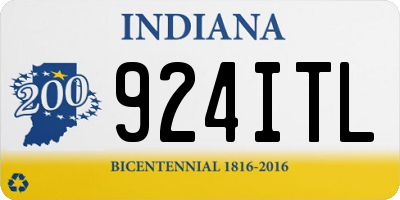 IN license plate 924ITL