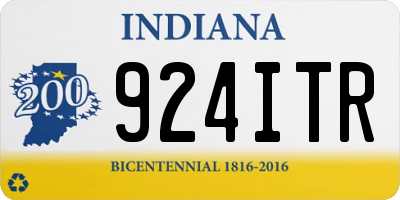 IN license plate 924ITR
