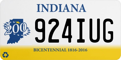 IN license plate 924IUG