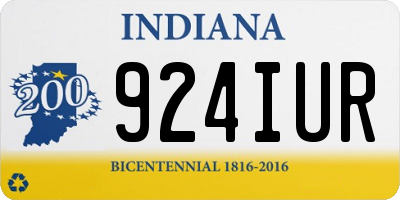 IN license plate 924IUR